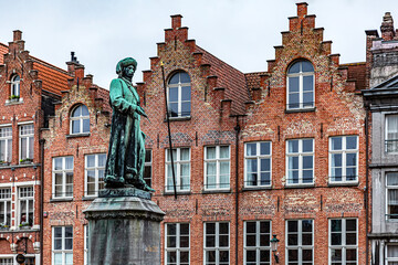 Jan Van Eyck Statue, Bruges, Belgium