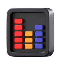 3D Equalizer Icon - 762159965