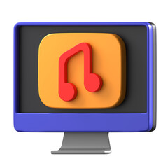 3D Music Player Icon - 762160186
