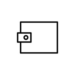 Wallet Icon vector isolated on white background. money wallet icon