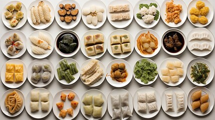 diverse selection of dim sum offered at the buffet, providing an array of choices to satisfy various preferences and appetites.
