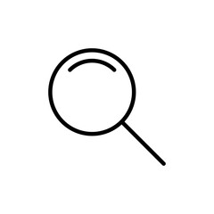 Search icon vector isolated on white background. Glass vector icon. search magnifying glass icon. Find