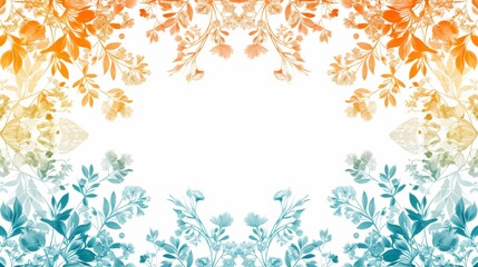 An abstract floral pattern with chaotic elements