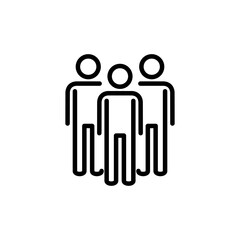 people icon vector isolated on white background. person icon. User vector icon