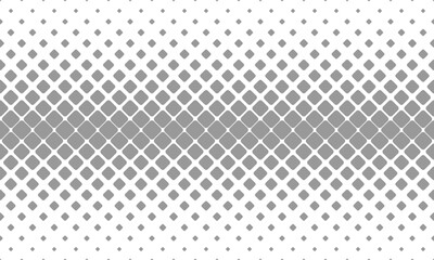 Grey halftone rounded squares seamless pattern. Vector Repeating Texture.