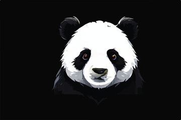 Vector illustration of panda. Cute Panda logo. Cute Panda Bear. Cute lazy panda cartoon, vector illustration. Cute panda cartoon. Panda logo Design.                          - obrazy, fototapety, plakaty