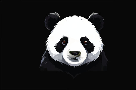 Vector illustration of panda. Cute Panda logo. Cute Panda Bear. Cute lazy panda cartoon, vector illustration. Cute panda cartoon. Panda logo Design.                         