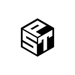 STP letter logo design with white background in illustrator. Vector logo, calligraphy designs for logo, Poster, Invitation, etc.
