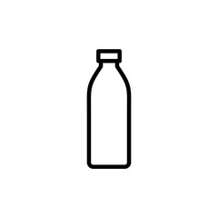 Bottle icon vector isolated on white background. Bottle vector icon
