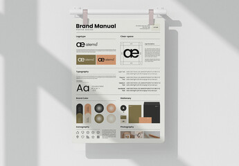 Brand Guidelines Poster Design Layout