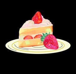 cheesecake with strawberries