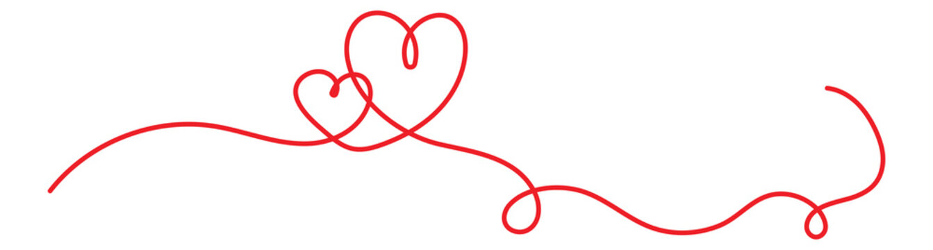 line heart drawing line stock illustration