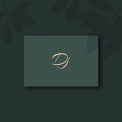 Dj logo design vector image