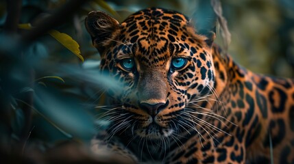 Obraz premium leopard's majestic features