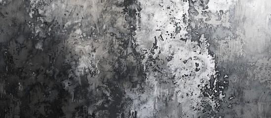 Stained Decorative Plaster Wall with Two Shades of Gray for Texture Design.