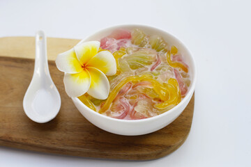 Thai dessert in coconut milk