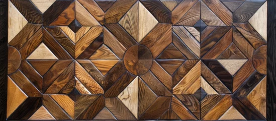 Tuinposter Parquetry in Wood © Vusal