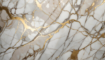 Marble with shiny beige and golden lines. Background from marble stone texture for design. For design art work.