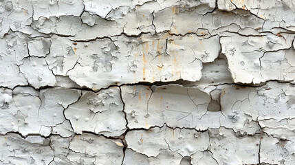 Big size grunge wall background or texture. Old white painted and cracked palaster