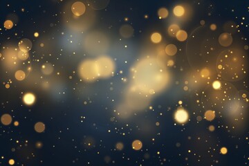 Abstract background with gold particles, Bokeh golden sparkles, dark background, holiday background, glittering confetti