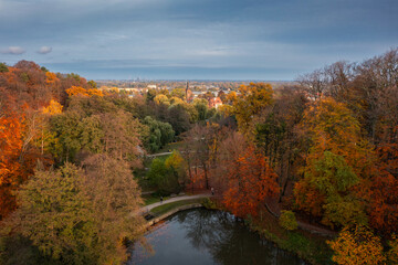 Beautiful autumn in the park of Gdansk Orunia. Poland - 762170984