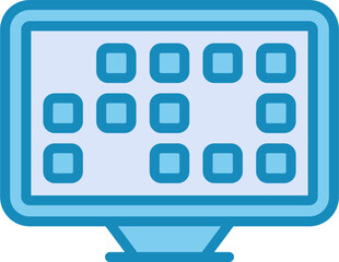 Fototapeta premium Desktop Vector Icon