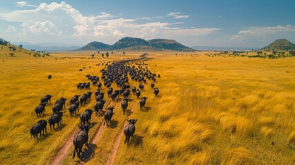 Vast savanna with wildlife roaming free to mark World Wildlife Day.