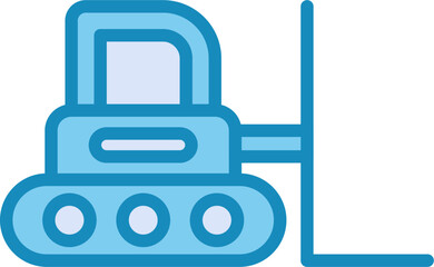 Obraz premium Bulldozer Vector Icon