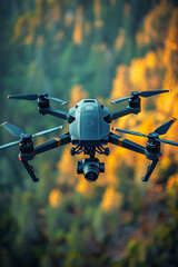 An advanced camera drone captures aerial images effortlessly, redefining modern photography.