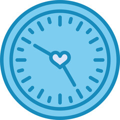 Love clock Vector Icon