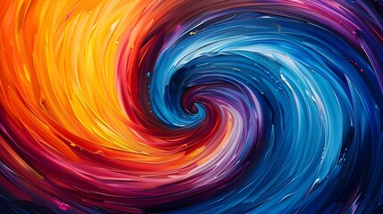 mesmerizing digital artwork depicts a swirling, vibrant vortex of colors, capturing the dynamic energy and vibrancy of a bustling classroom