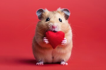 Sweet Hamster Love: Little Moments, AI Generative
