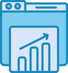 Website Statistics Vector Icon