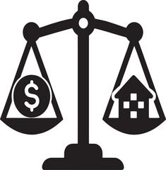 Balancing Home Finance Vector