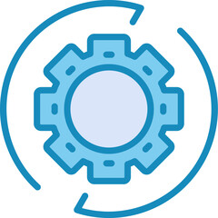 Unique Line Filled Vector Icon