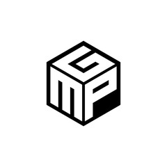 MPG letter logo design with white background in illustrator. Vector logo, calligraphy designs for logo, Poster, Invitation, etc.