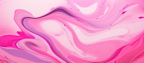 A detailed closeup of a pink and violet marble texture resembling a painting of petals, creating an...