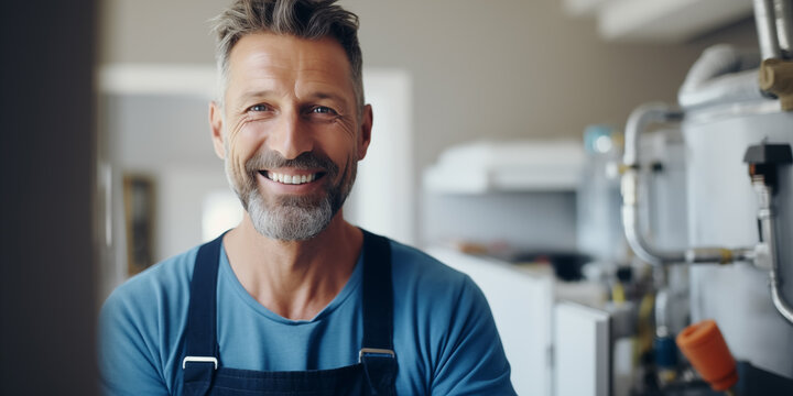 Klempner bei der Arbeit