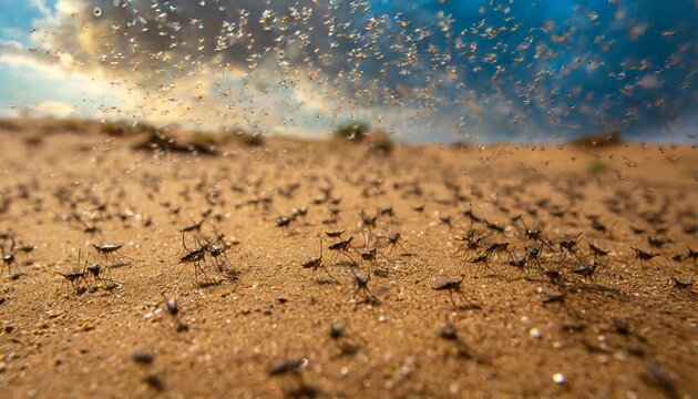 Exodus: The Plague of Mosquitoes (Gnats) - God's Third Plague on Egypt. Bible. 