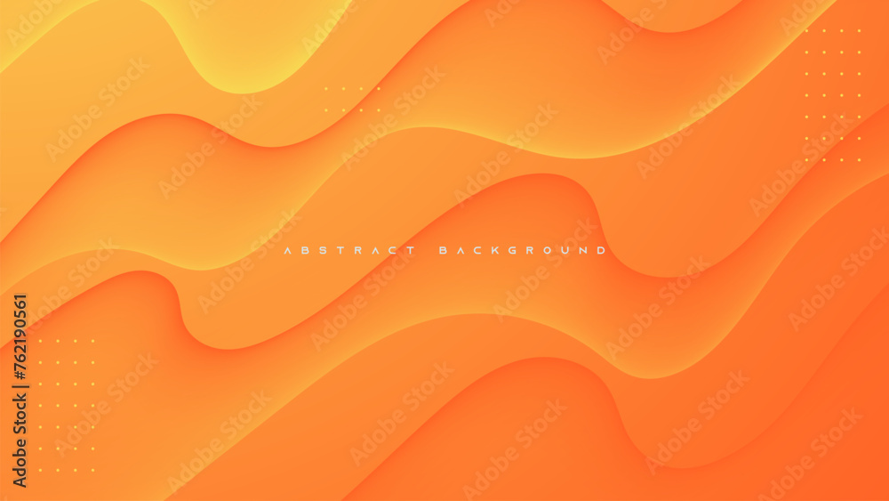 Wall mural orange gradient abstract background clean concept design vector.