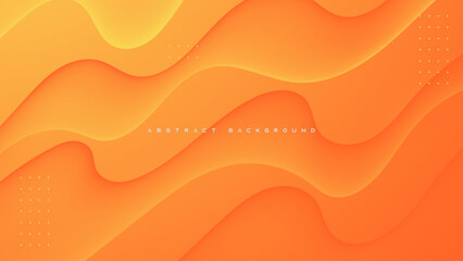 Orange gradient abstract background clean concept design vector.