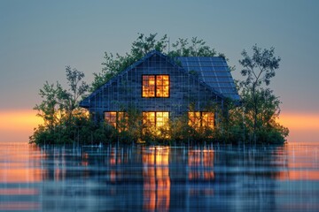 Fototapeta premium Investing in IoT: The Role of Secure Devices in Assisted Living and Digital Property Projects for Sustainable Living