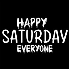 Happy Saturday Everyone Logo