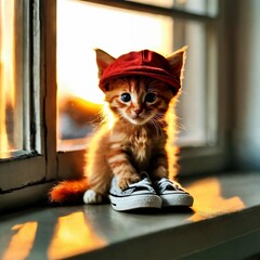 cat on the window