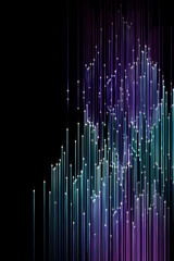 abstract background, Blue fiber optic, abstract background with fluorescent lines, optical fiber, abstract background.