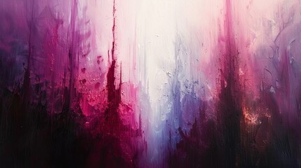 Decorative oil painting. Flowing brush strokes, blobs of paint, knife drawn, abstract painting. - obrazy, fototapety, plakaty