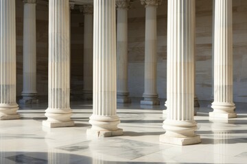 Obraz premium Classical Columns of Ancient Architecture