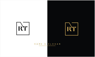 TR, RT, T, R, Abstract Letters Logo Monogram