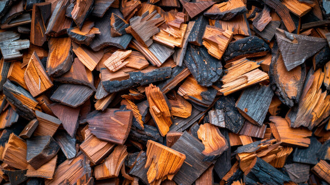 Wood chip texture, seamless repeating pattern.
