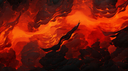 Flowing Lava Textures with Dynamic Movement